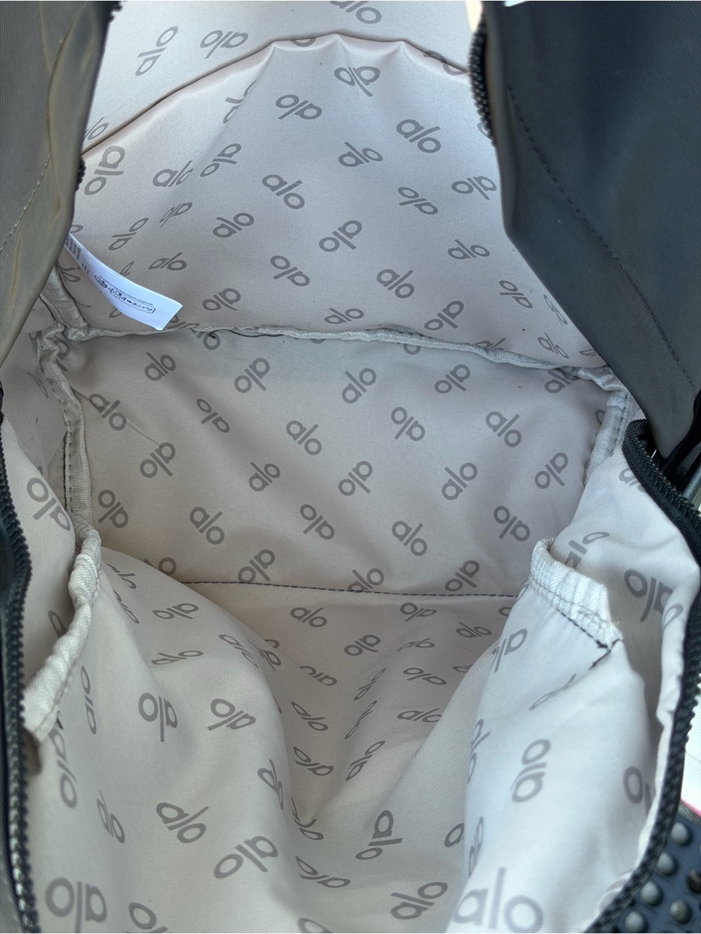ALO Yoga Black Everyday Backpack with Front Zip Pocket - Picture 15 of 15
